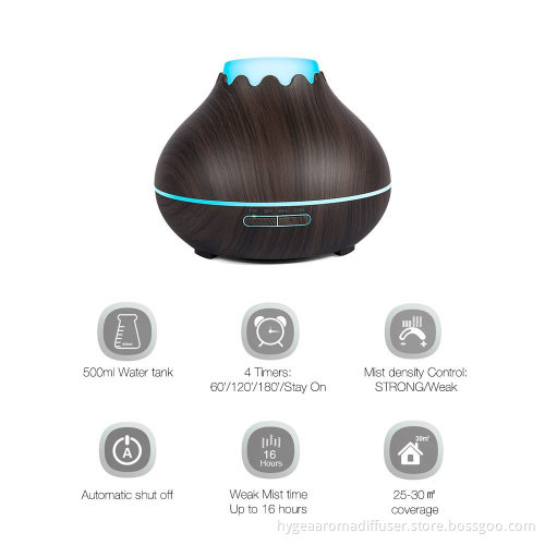 150ml Mist Humidifiser Wood Grian Aroma Diffuser Fragrance
